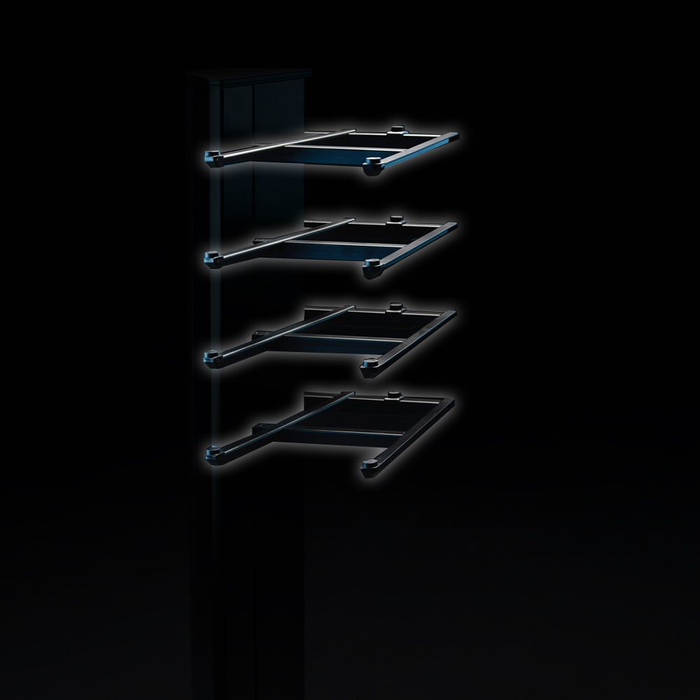 Etagère PIER SYSTEM 132 Blanc/ aluminium HAY Etagère PIER SYSTEM 132 Blanc/ aluminium HAY